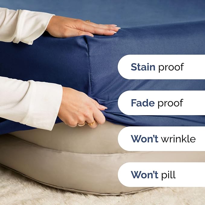 Extra Deep Twin 400 Thread Count Cotton Fitted Sheet - Image 4
