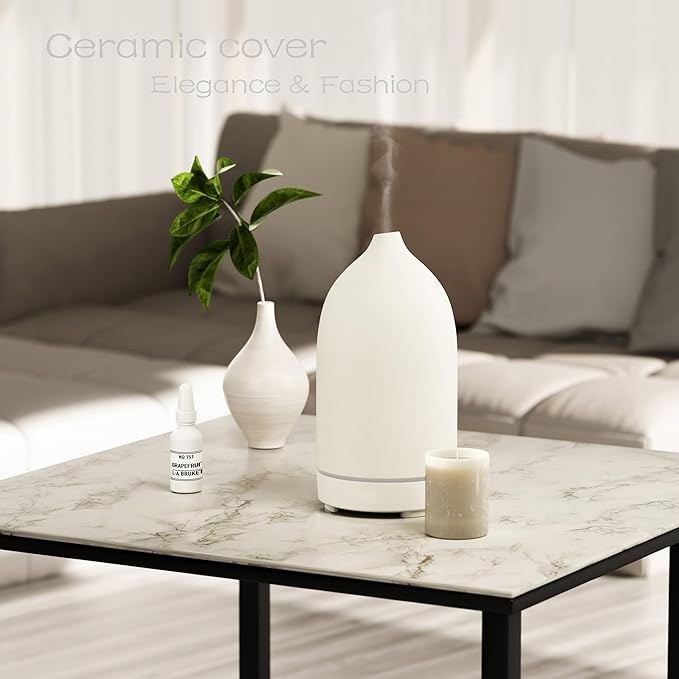 Essential Oil Diffusers, Handmade Ceramic Aromatherapy Diffuser - Image 2