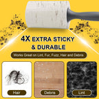 Lint Rollers 2 Pack for Pet Hair 500 Sheets Extra Sticky Pet Hair Remover for Clothes Furniture Carpet Cleaner Cars Dogs Travel-Friendly Grip Handle