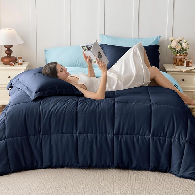 JOLLYVOGUE Full Comforter Set, Ultra-Soft Bed in a Bag Full Size 7 Pieces - Image 7