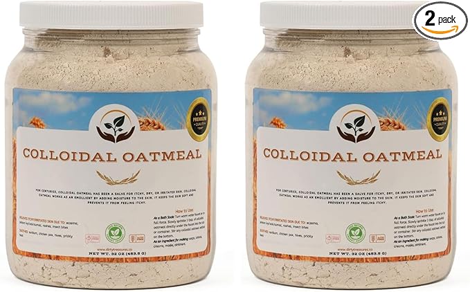 Dirty Treasures Colloidal Oatmeal Bath | Eczema & Itchy Skin Relief | Baby-Safe by DirtyTreasures