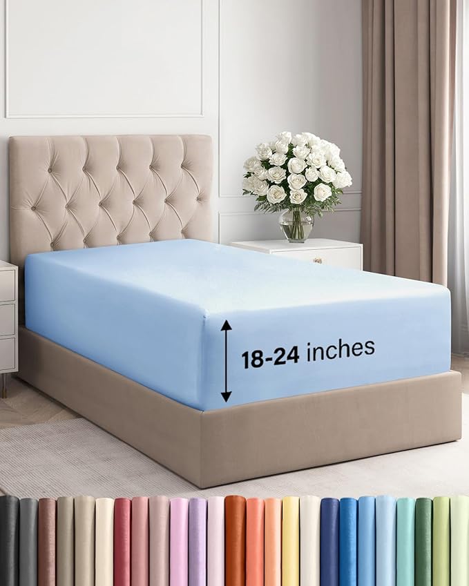 Extra Deep Twin Fitted Sheet by CGKUnlimited