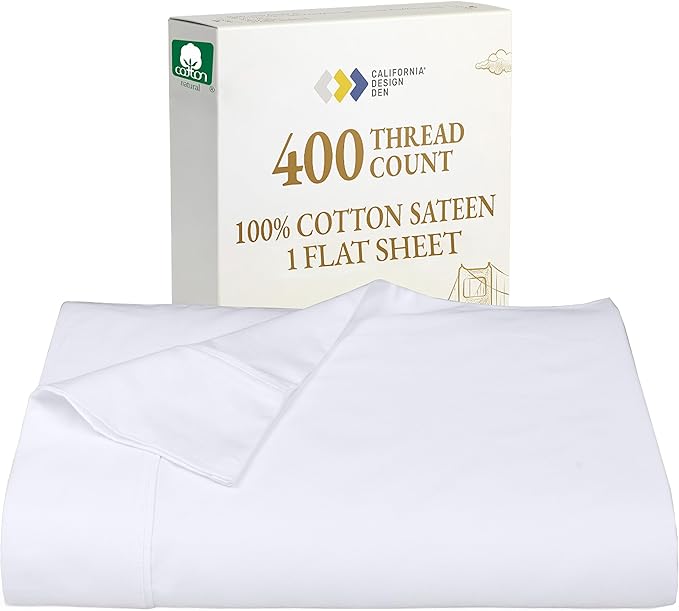 California Design Den Queen Size Flat Bed Sheet Only by CaliforniaDesignDen