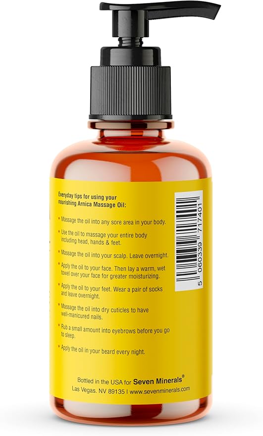 Seven Minerals Arnica Sore Muscle Massage Oil - Image 6