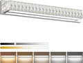 ZUZITO 30in LED Bathroom Lights Over Mirror Modern Crystal Vanity Lights Bar by HOME