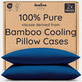 Bambaw 100% Viscose Derived from Bamboo Pillowcase Queen Size – Set of 2 by Bambaw