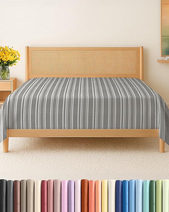 Twin XL Size Flat Sheet by CGKUnlimited