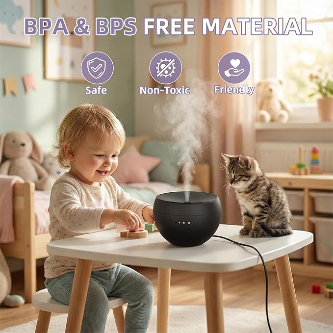 Essential Oil Diffuser, Small Ultrasonic Aromatherapy Diffuser - Image 6