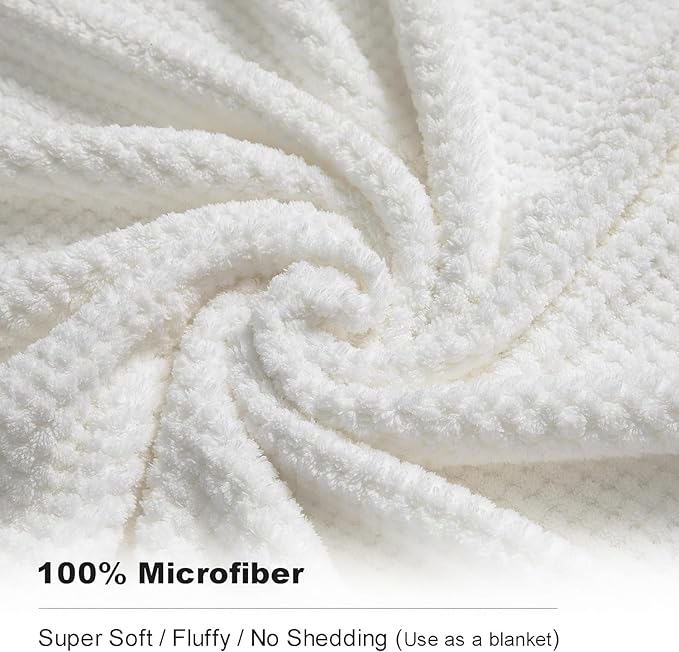 Smuge 8pcs Bath Towel Set, 2 Extra Large Bath Towel Sheets, 2 Hand Towels and 4 - Image 3