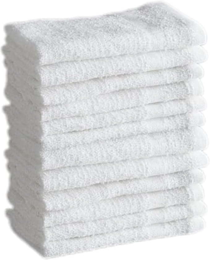 QUBA LINEN 100% Cotton Washcloth Set – Soft, Absorbent Face Towels by QUBA+LINEN