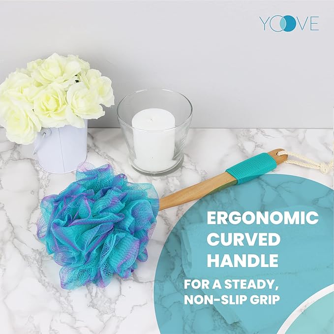 Yoove Bath Pouf with Handle - Image 8