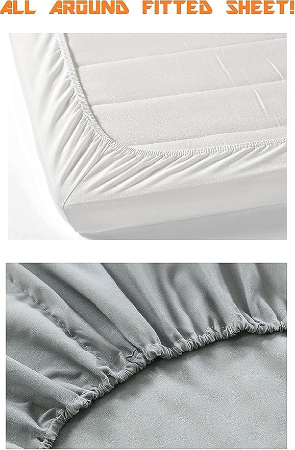 Elegant Comfort 1500 Premium Quality Fitted Sheet Ultra Soft 18-24 Inch Extra - Image 3