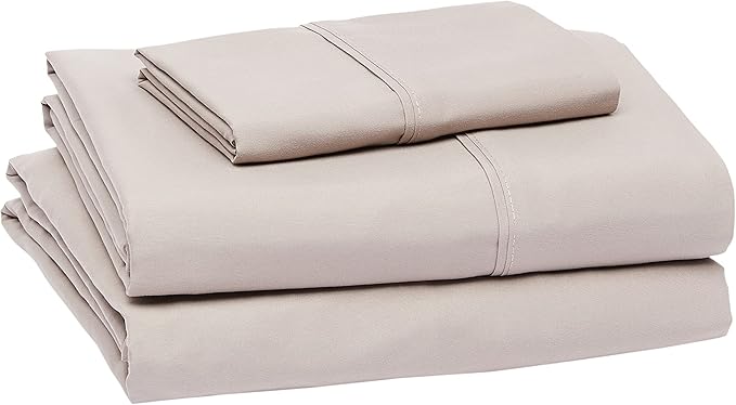 Amazon Basics Lightweight Super Soft Easy Care Wrinkle-Free Breathable Brushed - Image 2