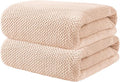 2 Pack Bath Towel Set, Lightweight Waffle Bath Towel Set, Microfiber Super Soft by Wuwahold