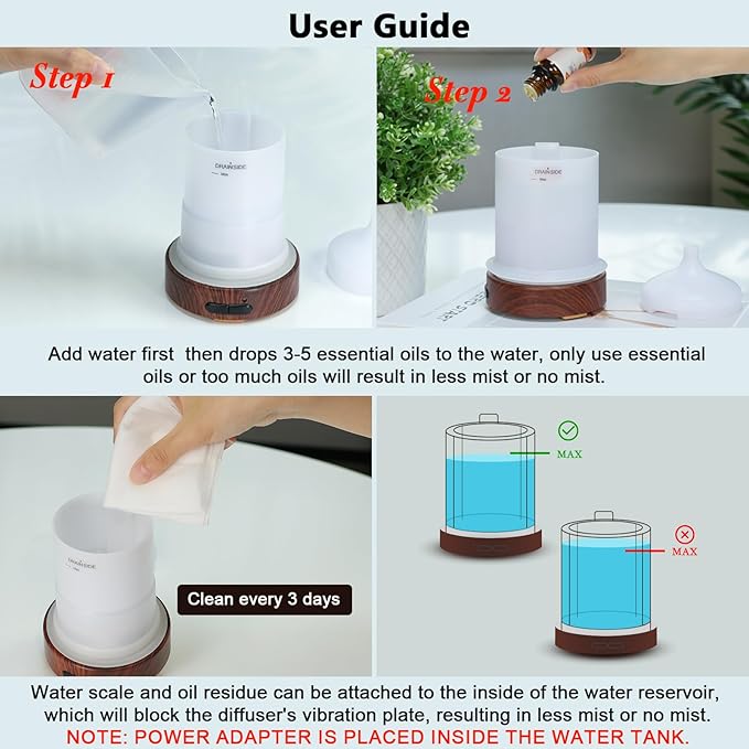 EQUSUPRO Essential Oil Diffuser 150ml Metal Aromatherapy Oil Diffuser - Image 6