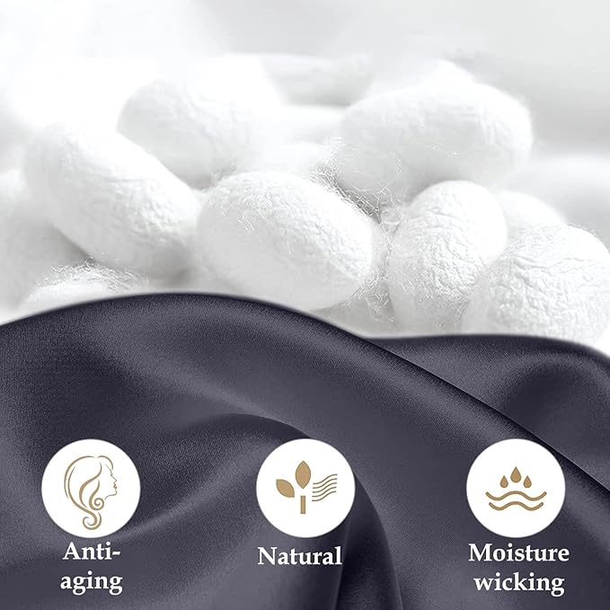 INSSL Silk Pillowcase for Women, Mulberry Silk Pillowcase for Hair and Skin and - Image 4