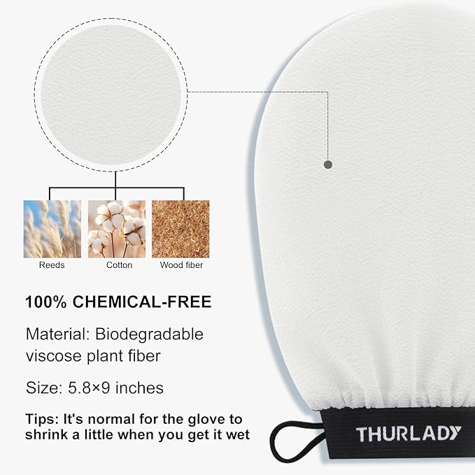 Exfoliating Glove, Korean Exfoliating Mitt Body Scrubber, Viscose Fiber Bath - Image 7