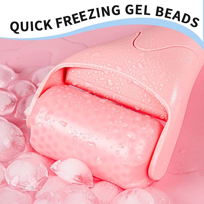 Teenitor Pink Ice Roller for Face, Ice Face Roller, Eye Roller for Puffy Eyes - Image 5