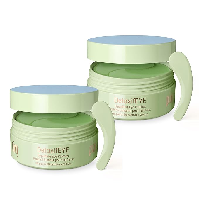 Pixi DetoxifEYE 2-Pack | Depuffing Hydrogel Under-Eye Patches|Cucumber by PixiBeautyUS
