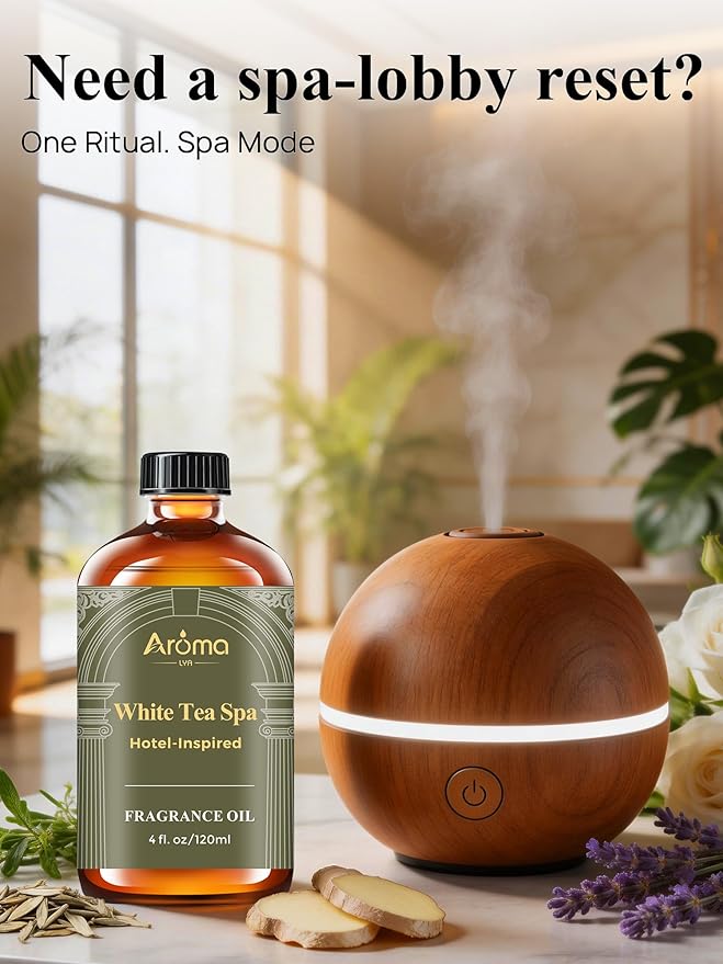 White Tea Spa — A Hotel-Inspired Diffuser Oil, Hotel Diffuser Oil - Image 4