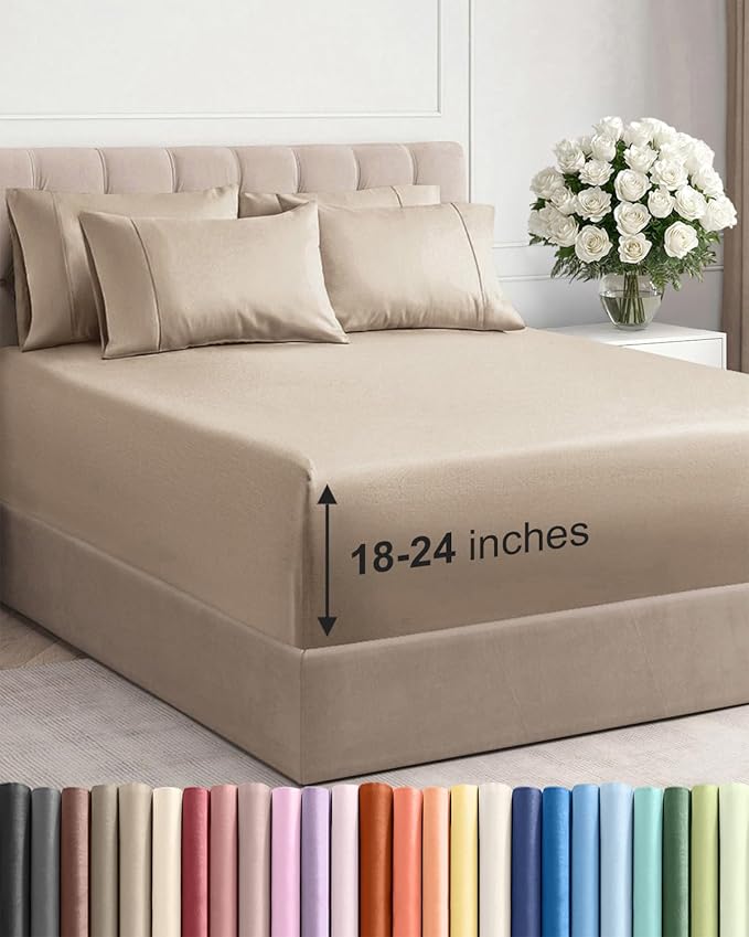 Extra Deep Cal King Sheet Set by CGKUnlimited