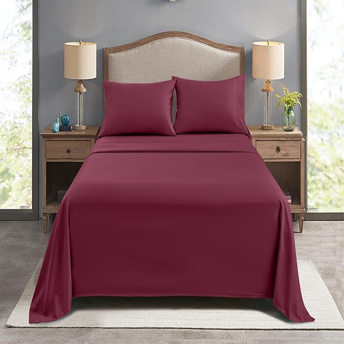 FreshCulture King Flat Sheets Only, Soft Microfiber Bedding Sheets - Image 7