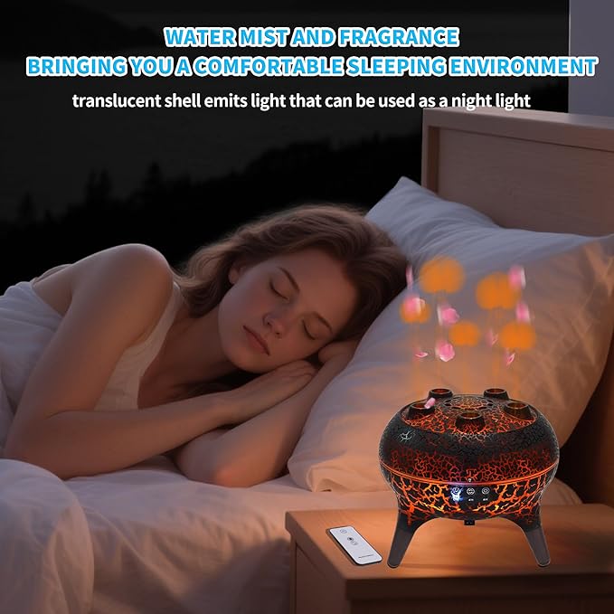 BOHOFAM Jellyfish Essential Oil Diffuser 250ML, Aroma Diffuser Hears Sound to - Image 6