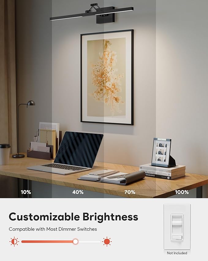 VONLUCE 30" LED Bathroom Vanity Light, 3CCT Modern LED Vanity Lights - Image 3