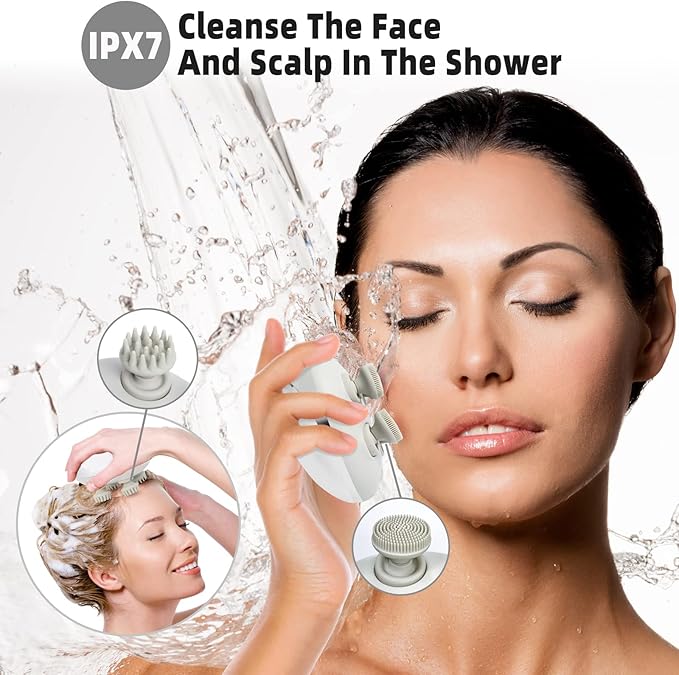 MOUNTRAX 5 in 1 Electric Scalp Massager, Portable Heated Head Hair Massager - Image 2