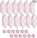 24Pcs Satin Eye Mask Silk Sleep Masks Silky Eyes Cover Blackout Blindfold by WJingYiJia