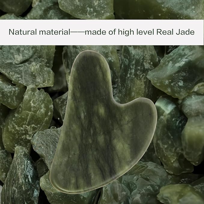 Gua Sha Facial Tools, Jade Guasha Tool - Image 6