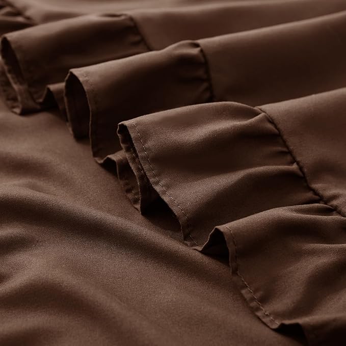 KKJIAF Ruffle Pillow Cases King Size Set of 2, Ruffled Pillow Covers - Image 6