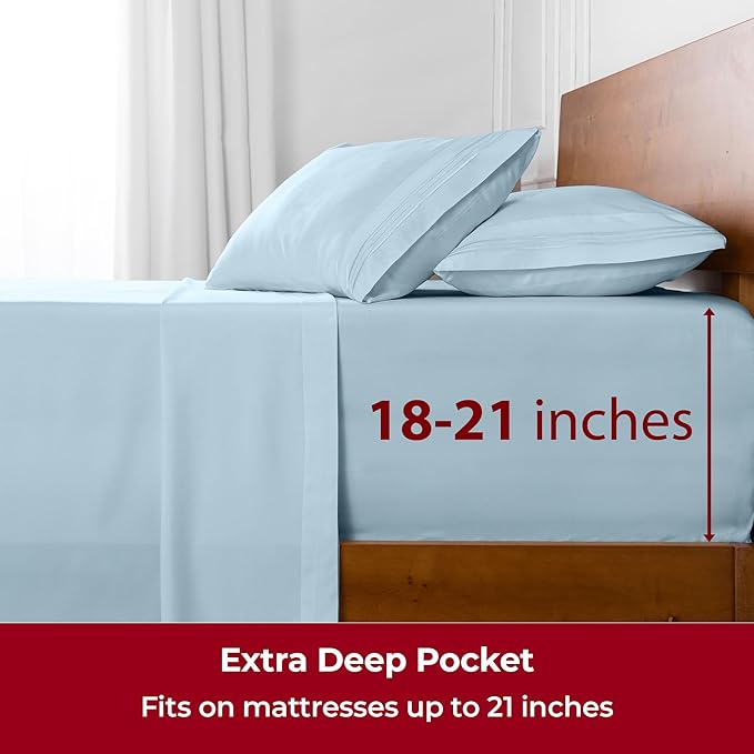 Mellanni Extra Deep King Sheets - Image 6