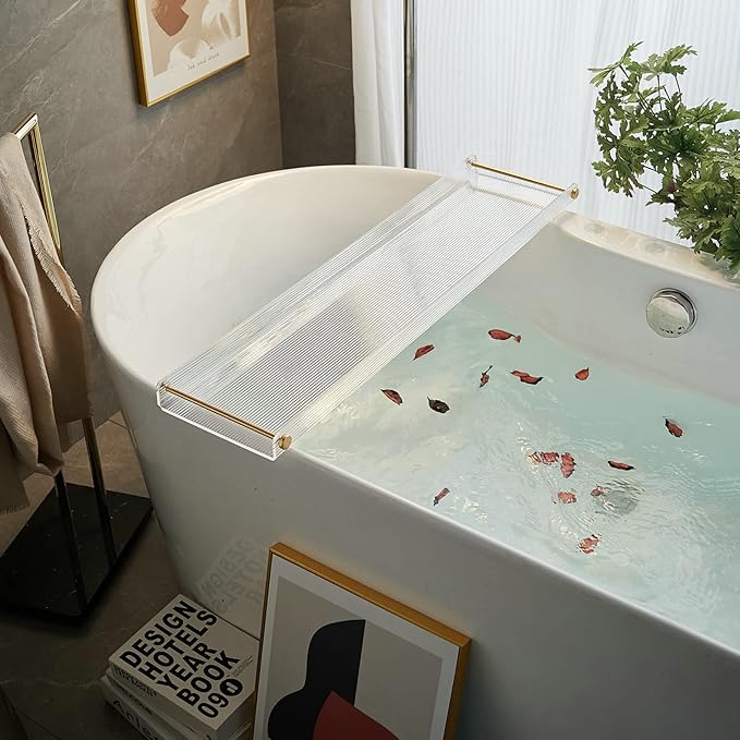 Bathtub Caddy Tray for Luxury Bathroom Bath tub Table Caddy Tray Shelf for - Image 6