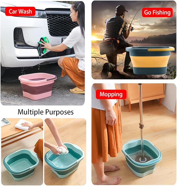 WMHYLYH Collapsible Pedicure Foot Spa Bath Massager - Image 5