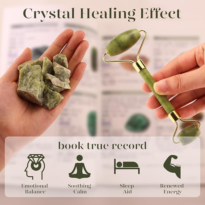 BAIMEI IcyMe Jade Face Roller & Gua Sha, Facial Beauty Skin Care Tools - Image 6