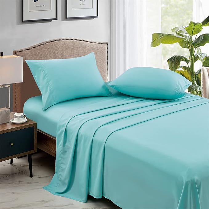 FreshCulture Full Flat Sheets Only, Soft Microfiber Bedding Sheets - Image 3