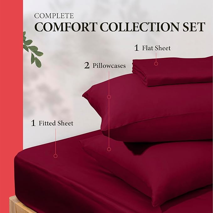 100% Egyptian Cotton California King Bed Sheet Set - Image 3