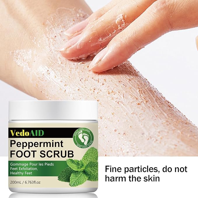 Peppermint Foot Scrub – Natural Exfoliating Cream - Image 6