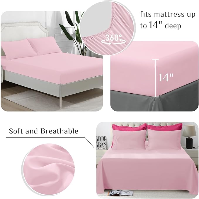 JOLLYVOGUE Twin XL Comforter Set, Ultra-Soft Bed in a Bag Twin XL Size 5 Pieces - Image 4