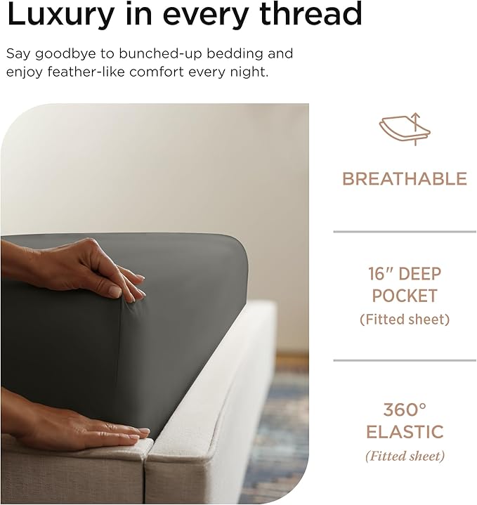 Threadmill Luxury 800 Thread Count 100% Cotton Sheets - Image 5