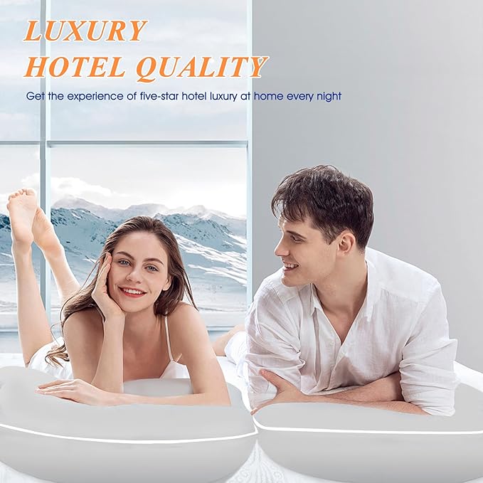 MZOIMZO Bed Pillows for Sleeping- King Size, Cooling Hotel Quality - Image 5