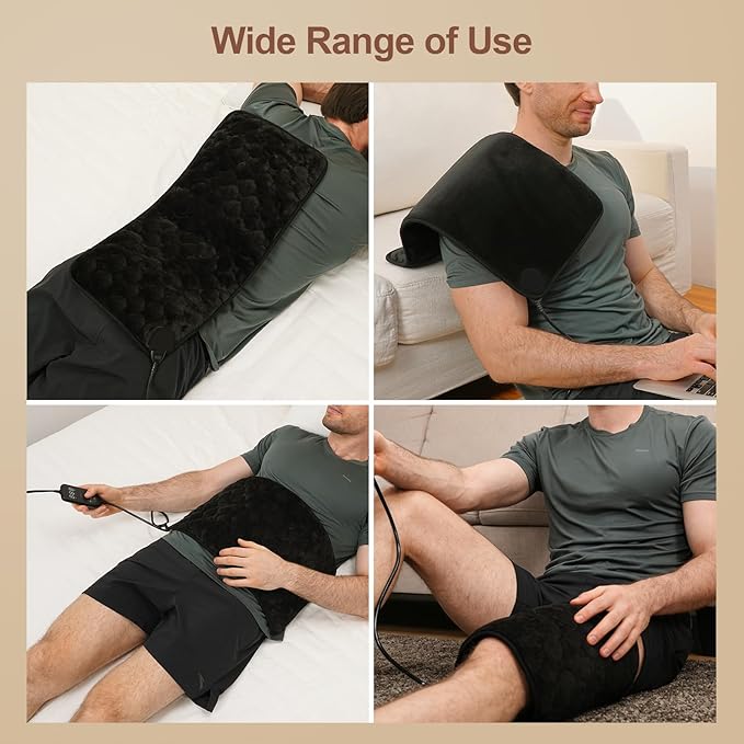 UTK 30s Fast Heating Pad, 3X Deeper Pain Relief Far Infrared Heating Pad - Image 7