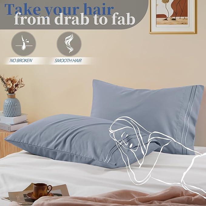 Vonty 2 Pack Standard Pillow Cases - Image 5