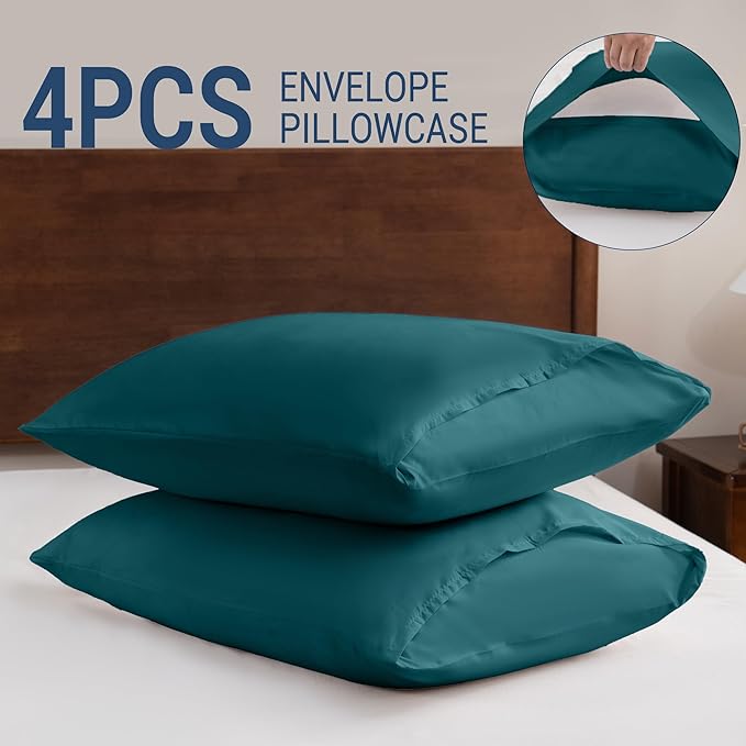 Pillowcases King 4 Pack, 20x36 Pillow Cases - Image 5