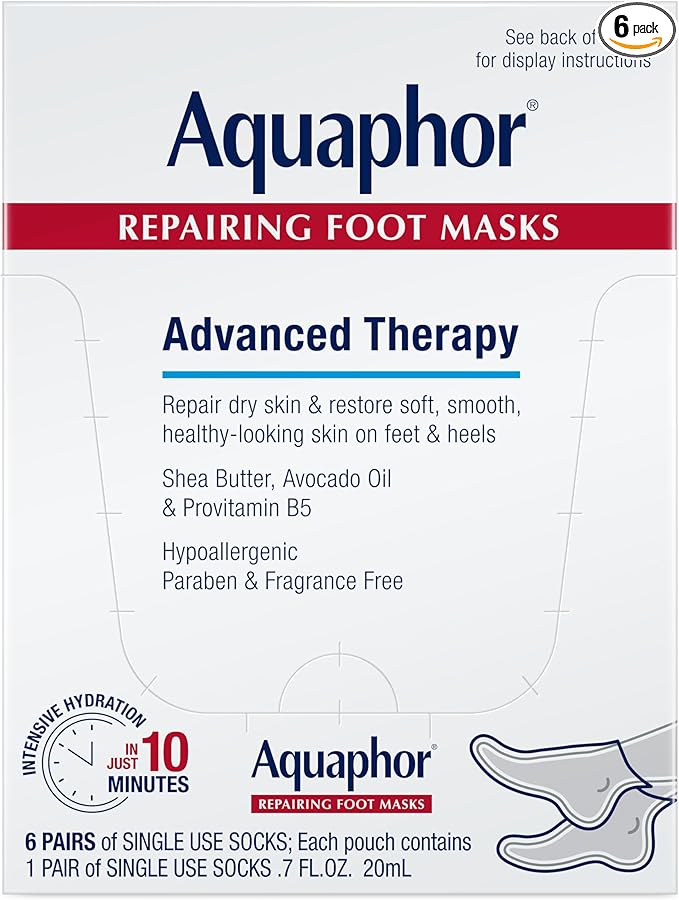 Aquaphor Repairing Foot Masks, Moisturizing Socks by Aquaphor