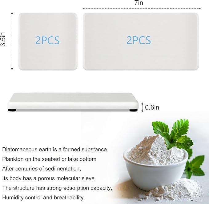 4PCS Water Absorbing Stone Tray - Image 6