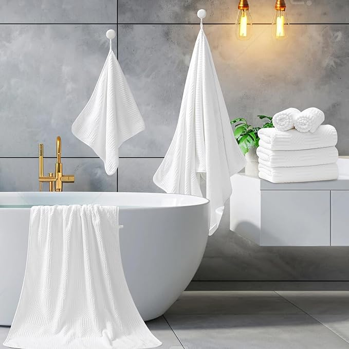 Ycosy 4 Pack Extra Large Microfiber Bath Towels Set, 35x70 inches, Less Lint - Image 5