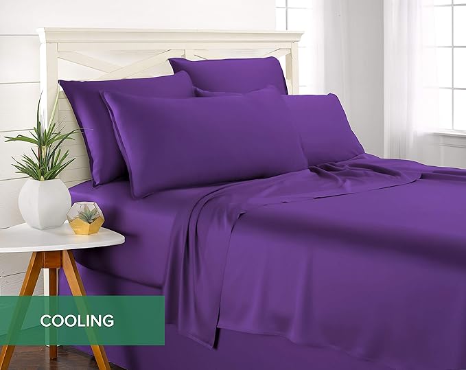 Pure Bamboo Full Sheets, Genuine 100% Organic Viscose Derived from Bamboo Bed - Image 5