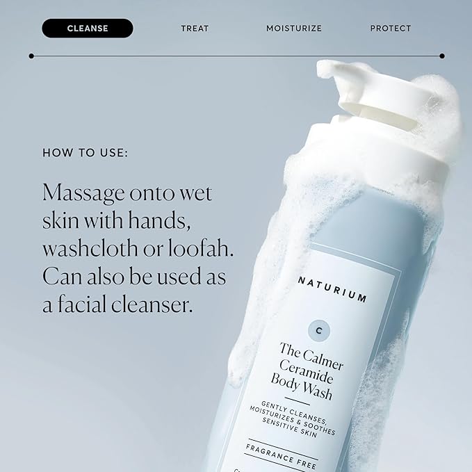 Naturium The Calmer Ceramide Body Wash, Frangrance-Free, Cleansing & - Image 6
